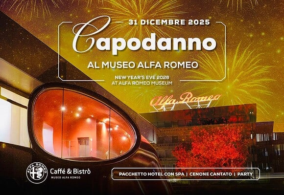 CAPODANNO MUSEO ALFA ROMEO 2026 – Cenone e Live Music